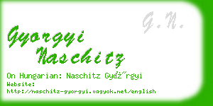 gyorgyi naschitz business card